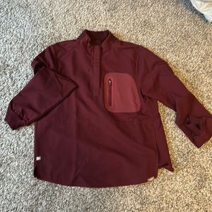 FIGS Maroon Kibaza Scrub Top XS